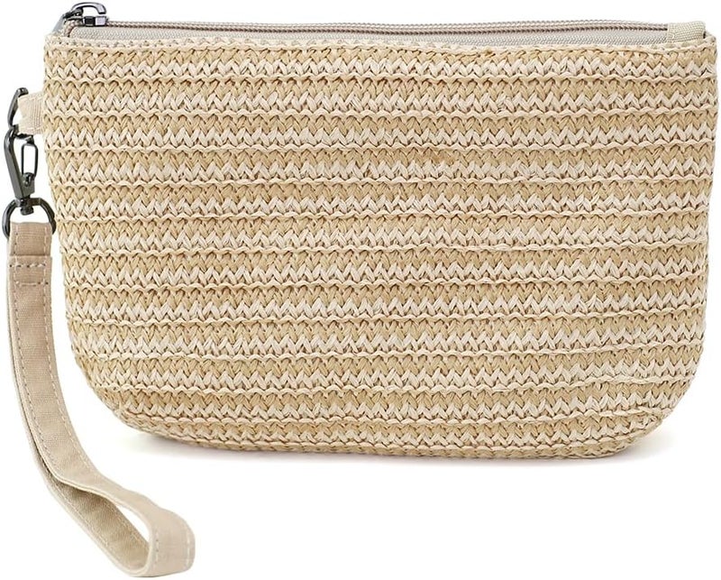 BBORGDC Small Wristlet Wallets for Women, Zip Clutch Bag with Wristlet Pouch, 3-Zipper Original Design - Image 1